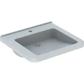 Geberit Renova Comfort Square Wastafel Met Kraangat Zonder Overloop 600x550mm Wit