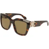 Ferragamo Zonnebril - - SF2083SE - Bruin schildpad - Gerecycled acetaat - Vierkant