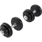 Gorilla Sports Dumbellset 30 kg Rubber