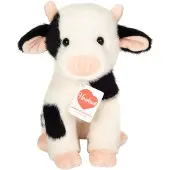 Teddy HERMANN® Hermann Teddy Knuffeldier Koe - zachte pluche stof - premium knuffels - zwart/wit - 25 cm - Boerderijdieren