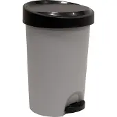 Eda Plastiques EDA 010629 G.BT/G.A. EDA Vuilnisbak Stepy, 15 liter, PP, grijs/anthraciet