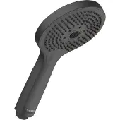 Duravit Handdouche 3 Standen Click! MinusFlow – Douchekop Ø120 mm – Waterbesparend – EasyClean – Zwart Mat
