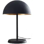 LINDBY Tafellamp Idalene , zwart, Woon-/ Eetkamer, metaal, Modern, Tafellamp