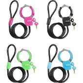 Master Lock Masterlock cadenas câble menottes 1 pièce (couleur variable) 1m x 8mm