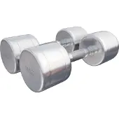 Gorilla Sports Dumbellset 18 kg (2 x 9 kg) Chroom