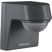 ESYLUX EM10025365 Bewegingsmelder Wand, Opbouw (op muur) 200 ° Grijs IP55, IK07