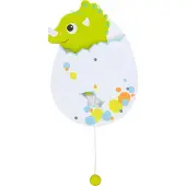 Goki Trekpop - Dinosaurus - 20,8X15,7X2,8Cm - Hout - 1 Jaar