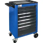ADB Werkplaatswagen BASIC, 8 schuifladen, blauw