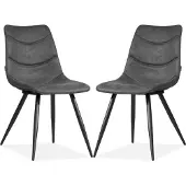 MX Sofa Stoel Crazy - Antraciet (set van 2 stoelen)