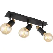 Globo Lighting Plafondlamp Spot zwenkbaar Woonkamerlamp 3 vlammen 3x E27, LxH 48,5 x 14,5 cm