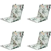 Madison stapelstoelkussen grasse green ca. 97x49 cm set van 4