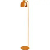 Osram Decor Corolle vloerlamp, oranje, metaal en glas, E27 fitting, 270mm, stoffen kabel, retro-stijl