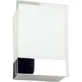 LINDBY Wand uplighter MALTHE, dimbaar, chroom / zilver, Hal, metaal, Modern, Wandlamp