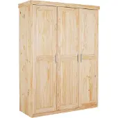 Inter Link Kledingkast Leon 140cm met 3 deuren - dennenhout