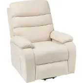 Beliani RISE - TV-fauteuil-Beige-Polyester