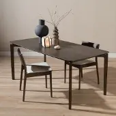 Bronx Scandinavische eettafel Cala walnoot 180 x 90 cm
