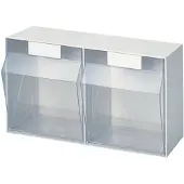 Lockweiler Opbergbakstelling | H353xB600xD306mm | 2 x F | kunststof wit | 1 stuk - 1500213 1500213