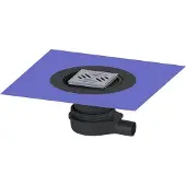 Kessel vloerafvoer, ultradun, 79 DN 50, Variofix, designrooster , 1 stuk.