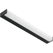 LINDBY Wandlamp Ulisan, zwart, Badkamer, Aluminium, Modern, Wandlamp
