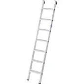 Krause enkele ladder, TRBS 2121-2, werkhoogte 2900 mm, 7 antisliptreden met profiel T 80 mm, voetdoppen, aluminium