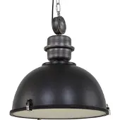 Steinhauer Hanglamp Bikkel Xxl Industrieel Zwart Met Nikkel