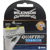 Wilkinson Quattro Titanium Precision Scheermesjes (4st.)