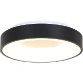 Steinhauer Plafondlamp Ringlede 3086ZW Zwart – Dimbare LED plafonnière Ø30 cm