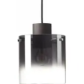 Brilliant Hanglamp Beth E27 zwart met smoke glas