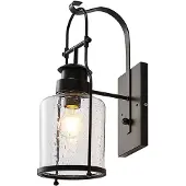 LINDBY Wandlampe , Rozalie, dimbare, Zwart, Gang / Hal, Metaal, Vintage / Retro