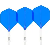 Red Dragon Nitro Flite System White Blue NO2 - Dart Flights