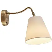 LINDBY Wandlamp Ethan, messing / goud, Woon-/ Eetkamer, Antiek, Wandlamp