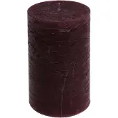 Viana Effen gekleurde kaarsen bordeaux 85x150mm 2st, 2 Stück