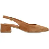 No Stress Cognac suède slingbacks | Maat 39