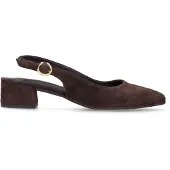 No Stress Bruine suède slingbacks | Maat 38