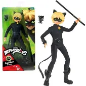 Bandai - Miraculous Ladybug - Fashion Doll 26 cm - Black Cat - Officieel gelicentieerde Miraculous - Black Cat Gelede pop - Speelgoed voor kinderen van 4 jaar + - P50002