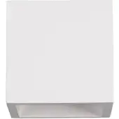 LINDBY LED-wandlamp MARITA, wit / opaal, Hal, Gips / Klei, Modern, LED wandlamp