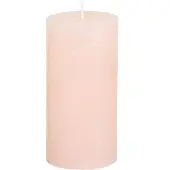 Viana Stompkaarsen, effen lichtroze, 50x100mm, set van 4, paaskaarsen, tafel
