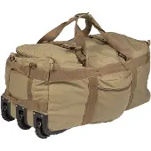 Sturm Bundeswehr und Freizeitshop duffel bag with wheels Coyote
