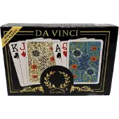 Da Vinci Fiori Italiaanse speelkaarten 100% kunststof speelkaarten 2-deck set