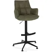 Hjh LIVING Eetkamerstoel / draaistoel SOLAO LIFE HIGH stof groen