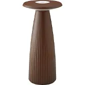 Sigor Bloemenvaas, oplaadbare tafel lamp, LED, Nuflair, 24 cm, flexibel, Mood, IP54, USB-C, dimbaar, roestbruin