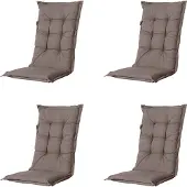 Madison kussen hoge rug manchester - 123x50x7cm set van 4