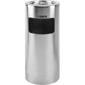 Saro Afvalbak met Uitneembare Asbak | 20 L | RVS