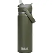 CamelBak Thrive Flip Straw Drinkfles - 600 ml - RVS - Met Rietje - Isolatie Waterfles - Groen