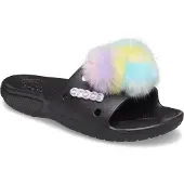 Crocs Classic Fursure Slide Zwart maat 37/38 US M5/W7