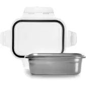 Ibili Lunchbox 669316 Grijs Roestvrij staal Rechthoekig 1,6 L