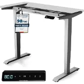 Desktronic HomePro Zit-sta Bureau Elektrisch In Hoogte Verstelbaar Frame Grijs 120x60-200x80cm Bureaublad