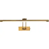 LUCANDE LED schilderij verlichting Dimitrij, messing, metaal, 54cm Dimitrij, brons / oud-messing, Woon-/ Eetkamer, metaal, Antiek, Wandlamp