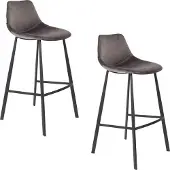 Dutchbone Franky Velvet barkruk (set van 2)