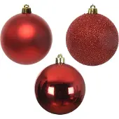 Décoris 023306 Kerstballen Kunststof Mix - 34 Stuks